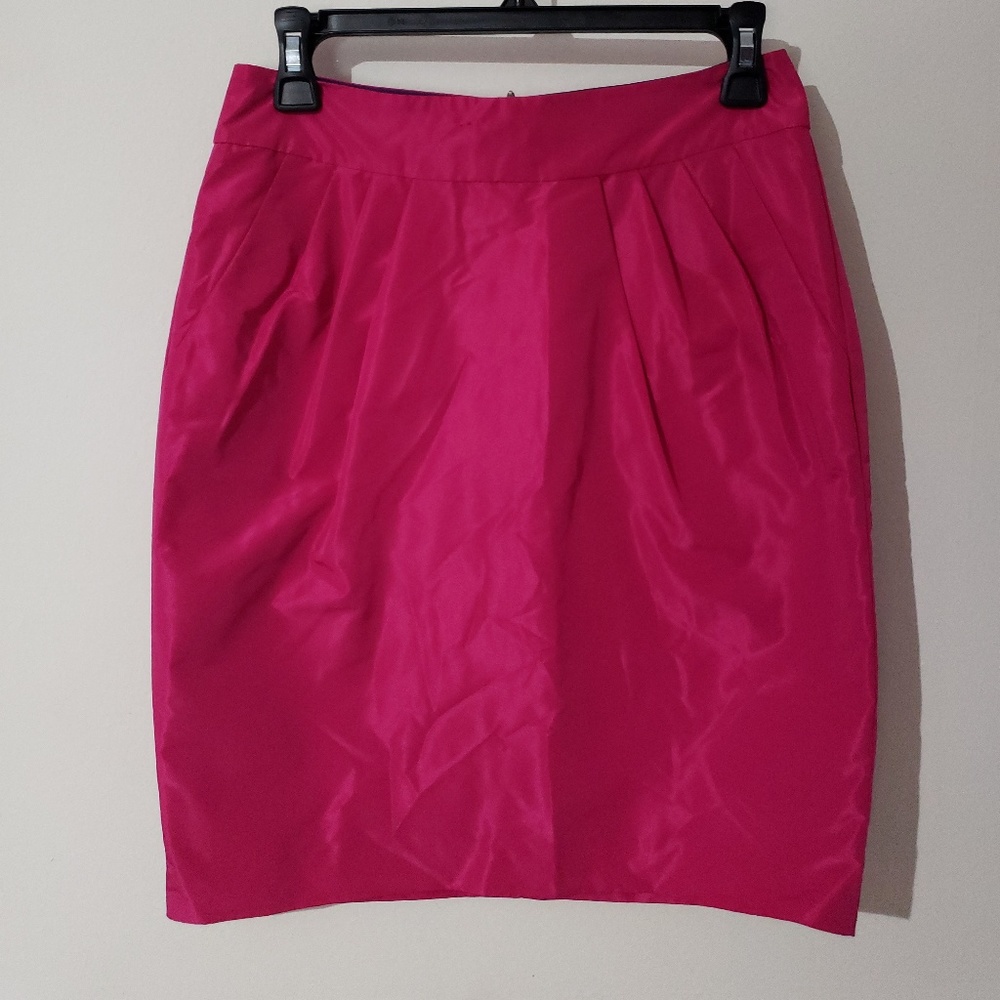 Bananna Republic Hot Pink Taffeta Skirt